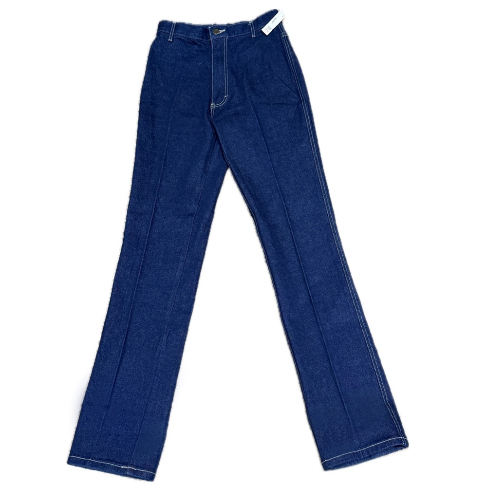 BONJOUR *NWT* Vintage 70s Deadstock High Rise Straight Leg Jeans USA | Sz 9